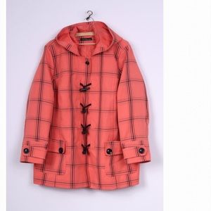 Wardrobe Essentials Coral Hooded Horn Buttons coat
